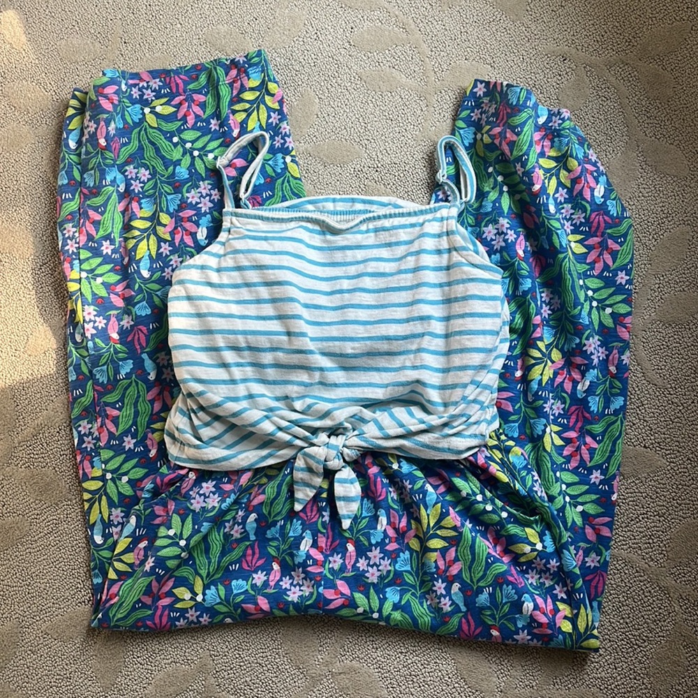 Mini Boden Romper Tropical Birds